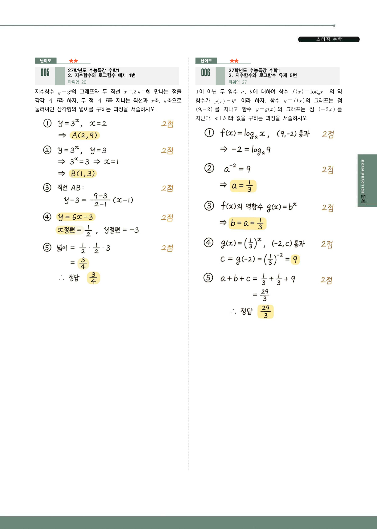 한국외대 손글씨 해설 예시